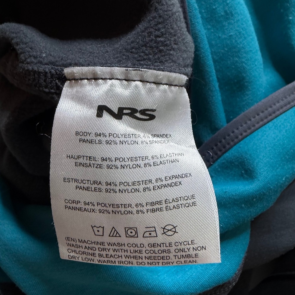 NRS H2Core Expedition Union Suit Gray Blue Fleece Base Layer Men's Size Medium - Picture 6 of 7